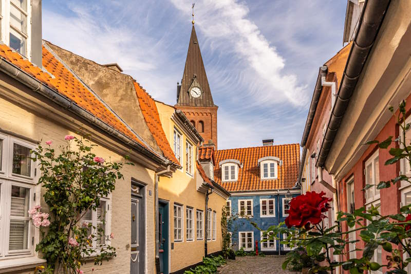 Hjelmerstald Street in Aalborg